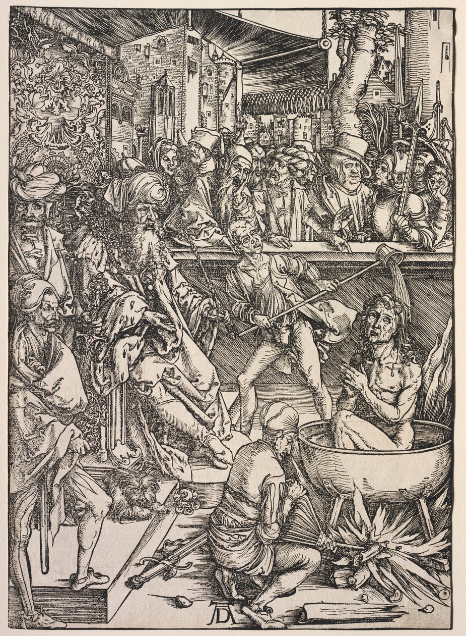 Revelación de San Juan: Martirio de San Juan de Albrecht Dürer