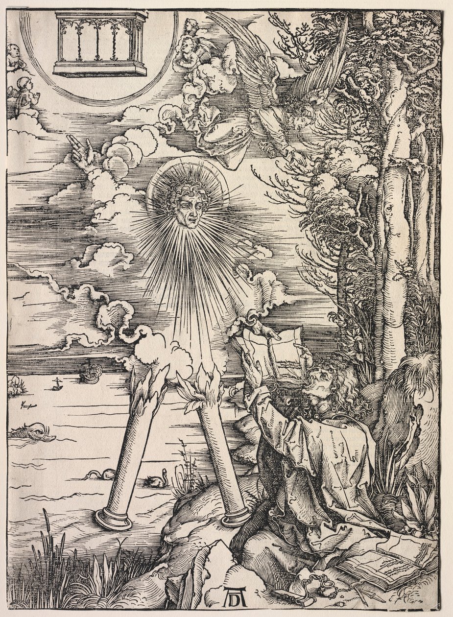 Revelación de San Juan: San Juan Devorando los Libros, 1511 de Albrecht Dürer