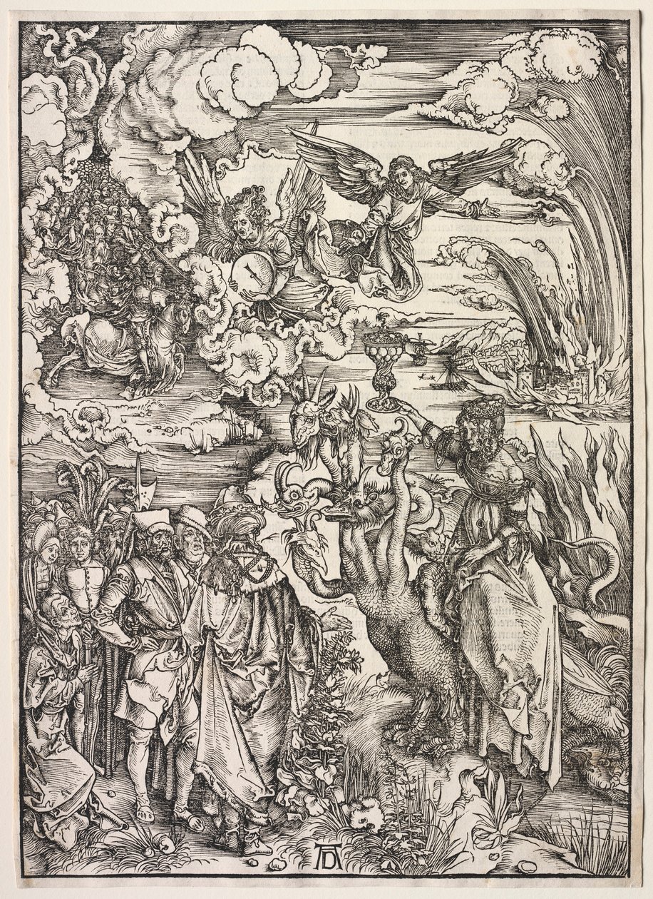 Revelación de San Juan: La mujer de Babilonia, 1511 de Albrecht Dürer