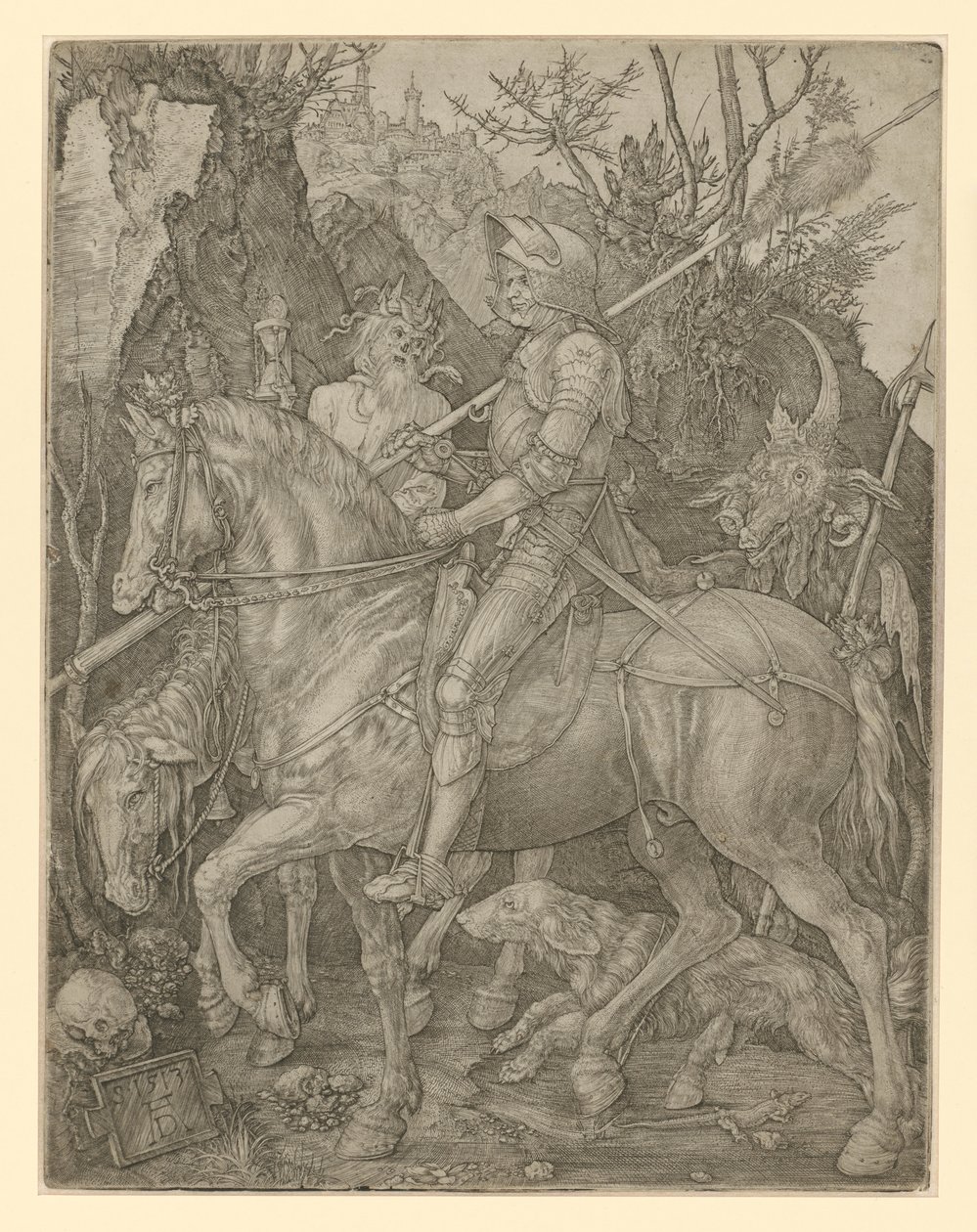 El caballero, la Muerte y el Diablo de Albrecht Dürer