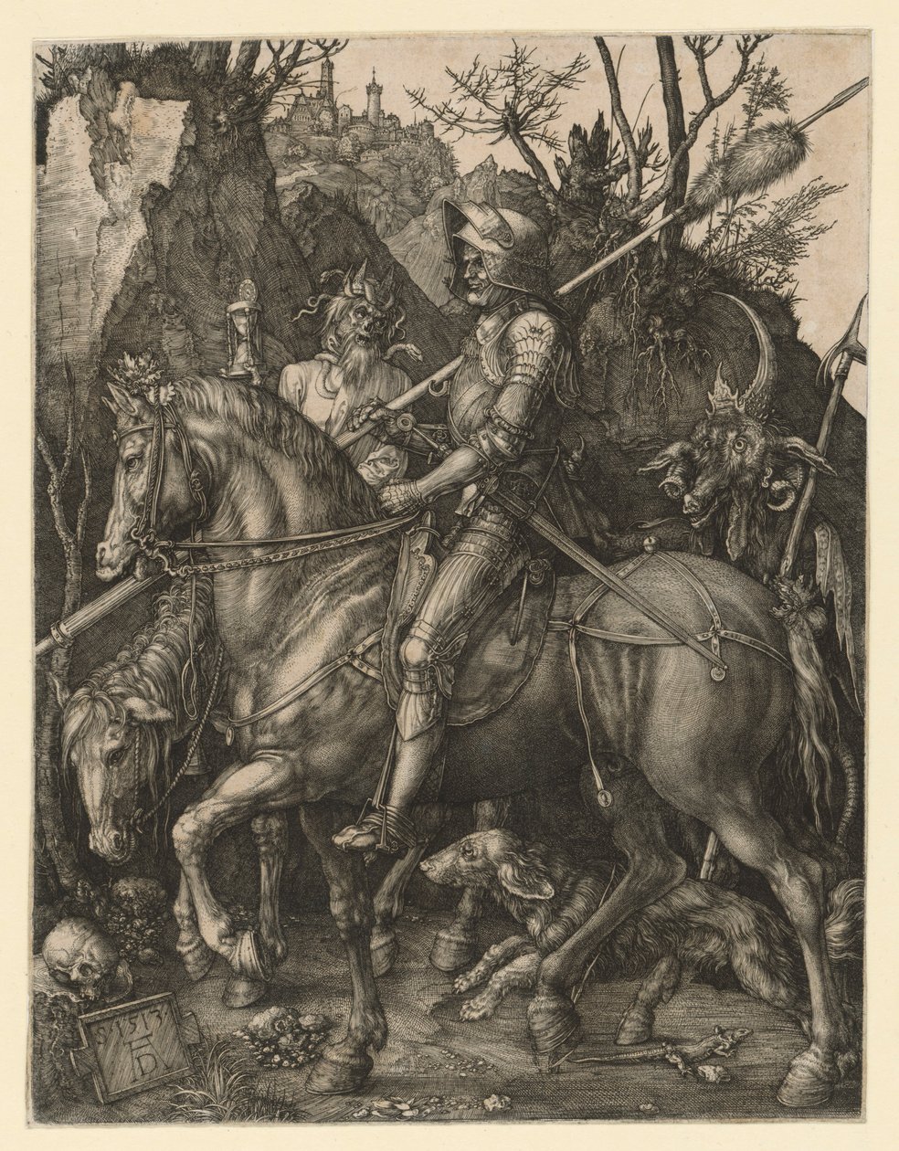 El caballero, la Muerte y el Diablo de Albrecht Dürer