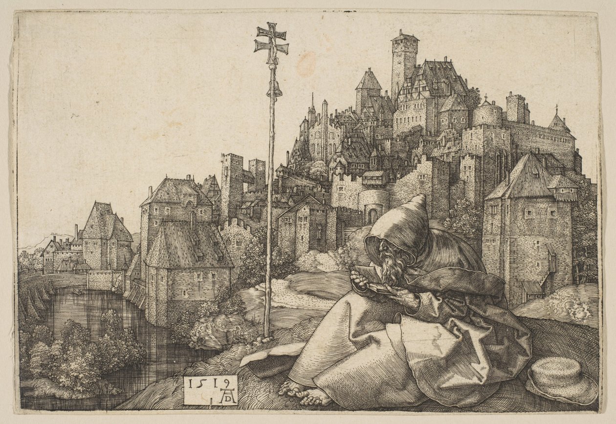 Lectura de San Antonio de Albrecht Dürer