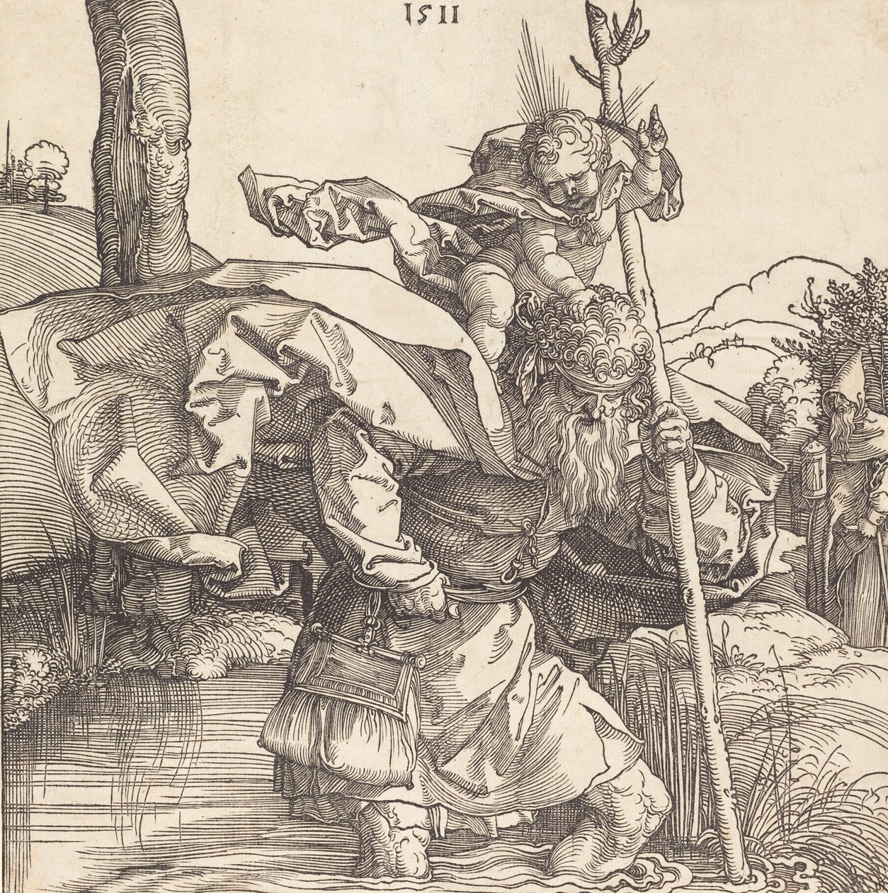 San Cristóbal, 1511 de Albrecht Dürer