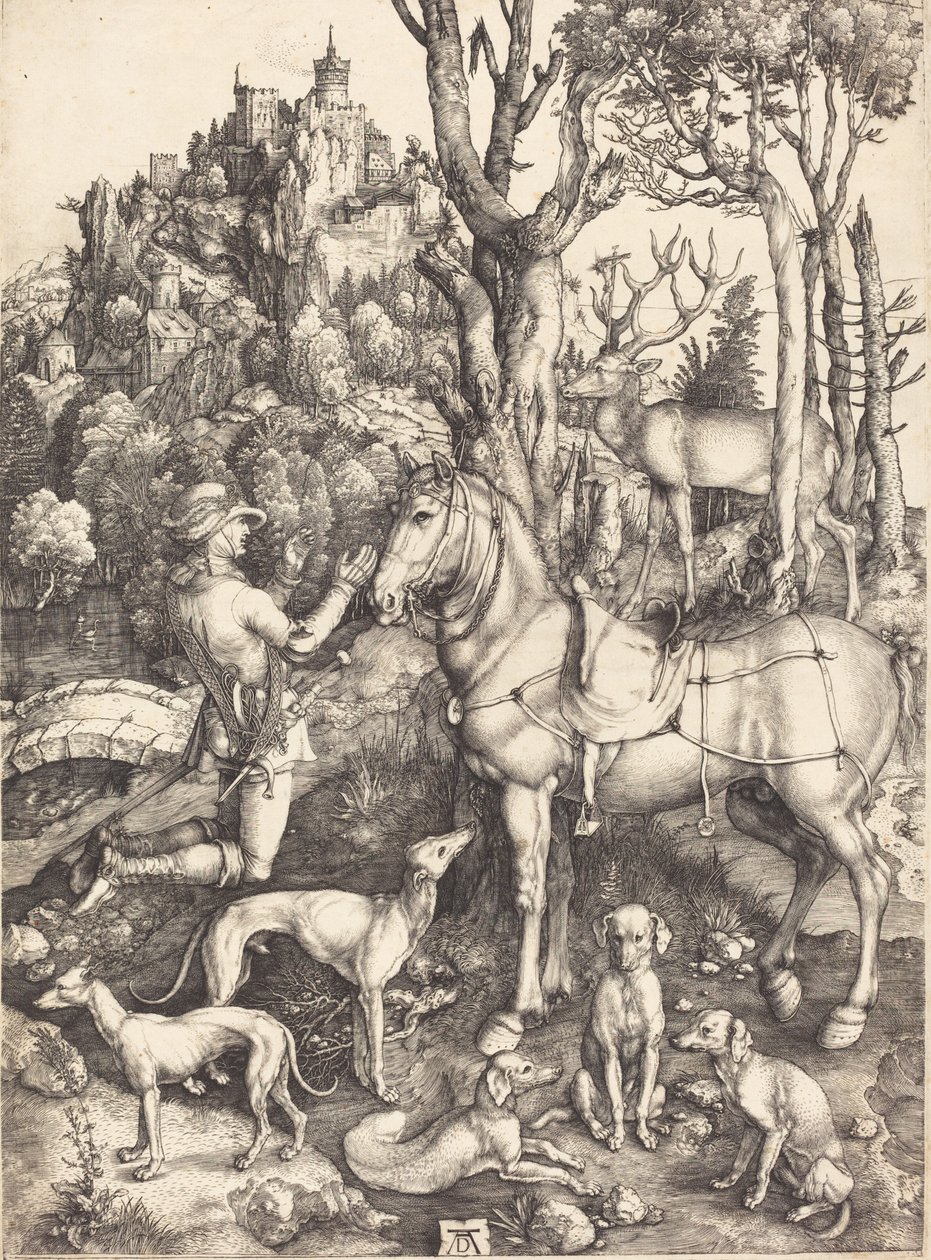 San Eustaquio, c. 1500 de Albrecht Dürer