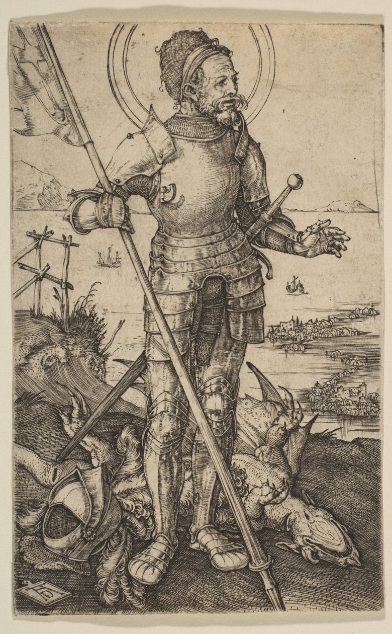 San Jorge de pie de Albrecht Dürer