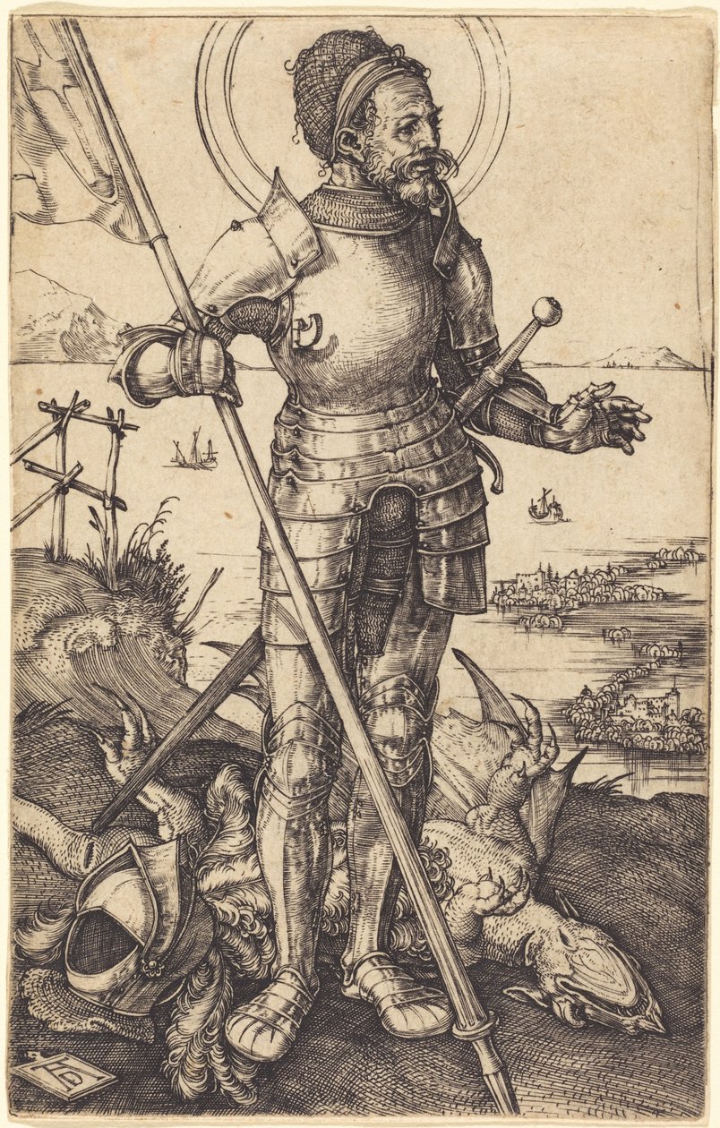 San Jorge de pie de Albrecht Dürer