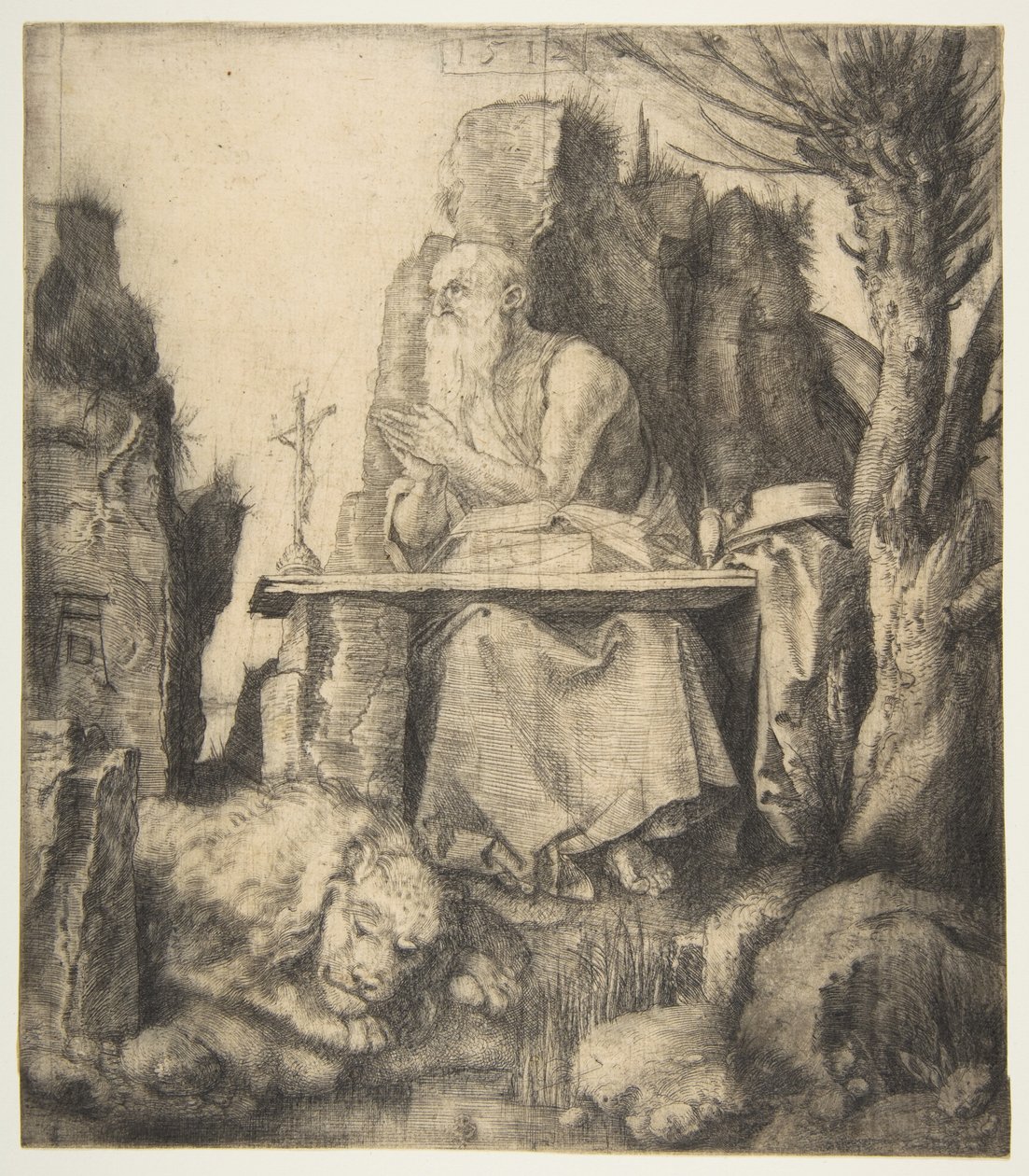 San Jerónimo junto al sauce podado de Albrecht Dürer