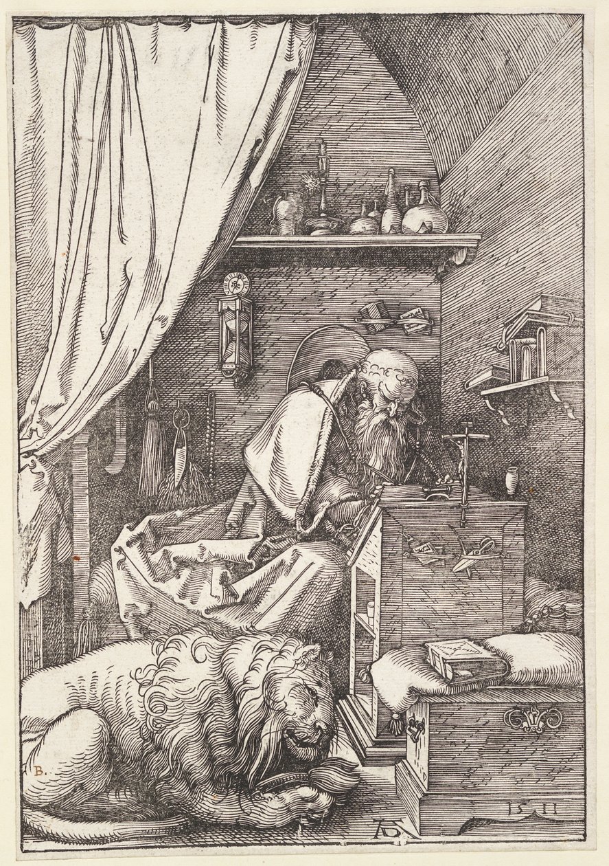 San Jerónimo en su celda de Albrecht Dürer