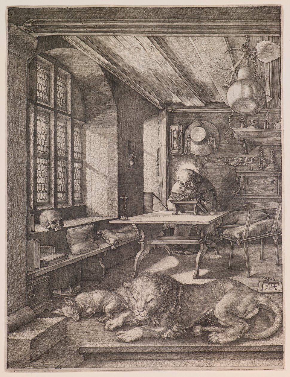 San Jerónimo en su estudio de Albrecht Dürer