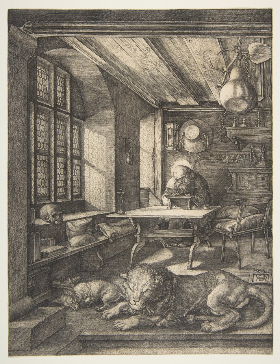 San Jerónimo en su estudio de Albrecht Dürer