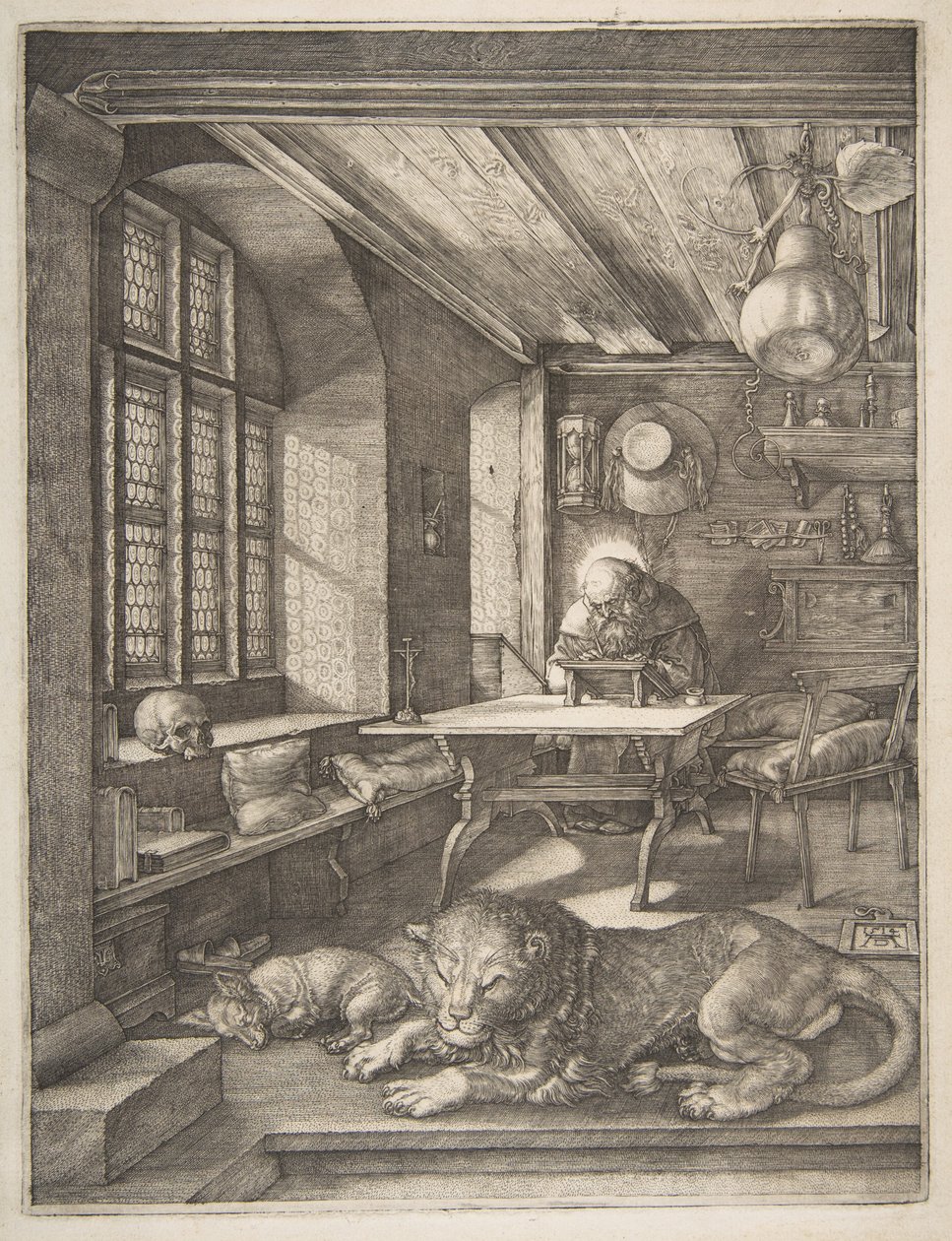 San Jerónimo en su estudio de Albrecht Dürer