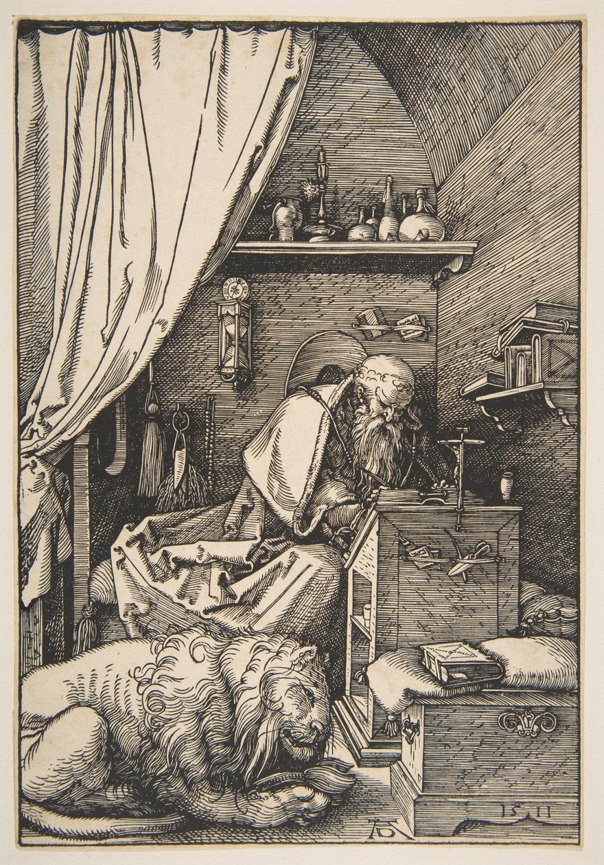 San Jerónimo en su estudio de Albrecht Dürer