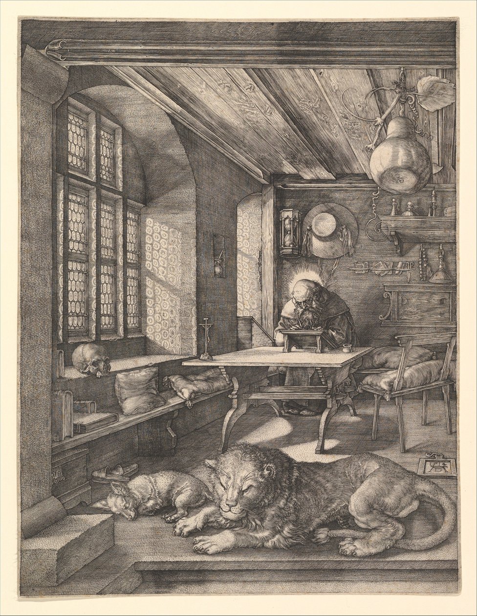 San Jerónimo en su estudio de Albrecht Dürer