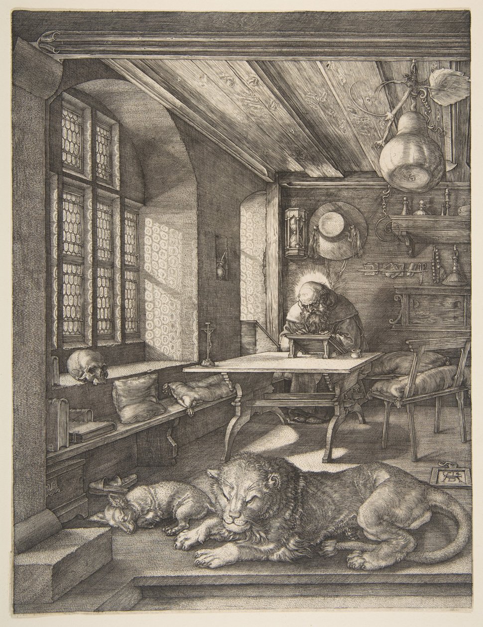 San Jerónimo en su estudio de Albrecht Dürer