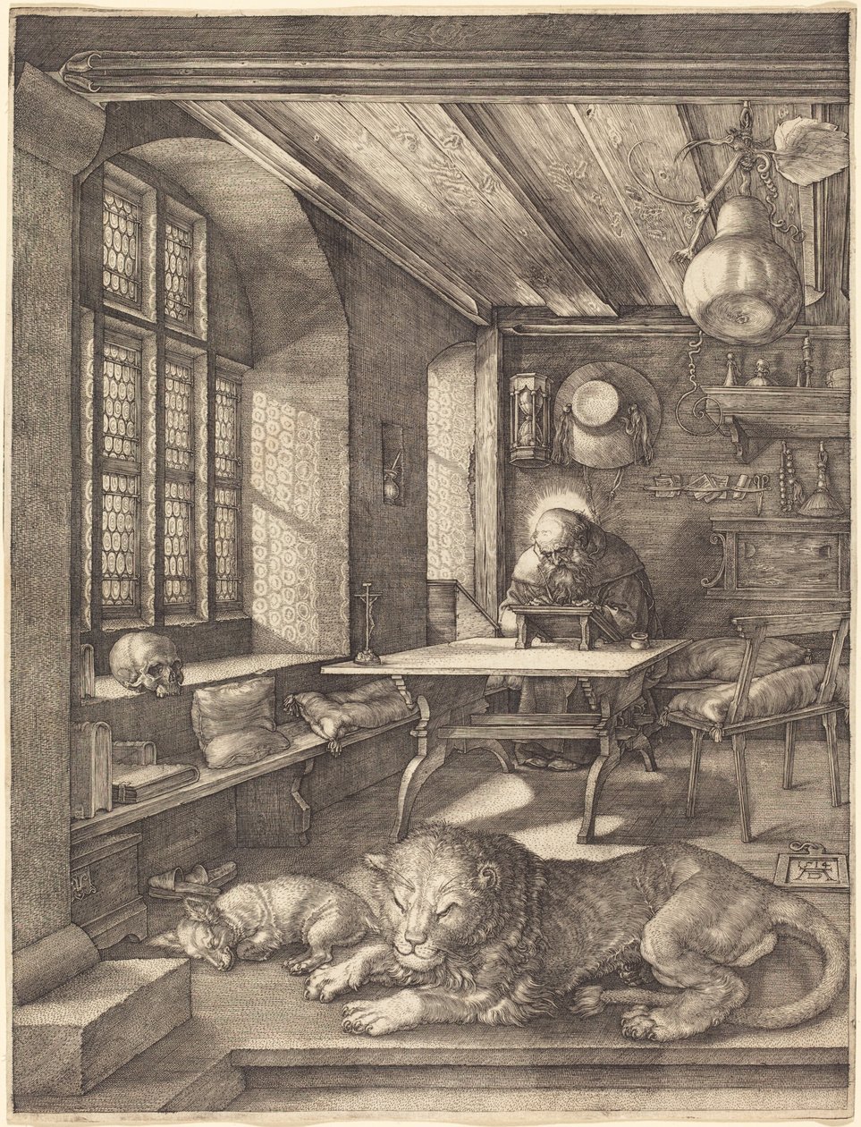 San Jerónimo en su estudio de Albrecht Dürer