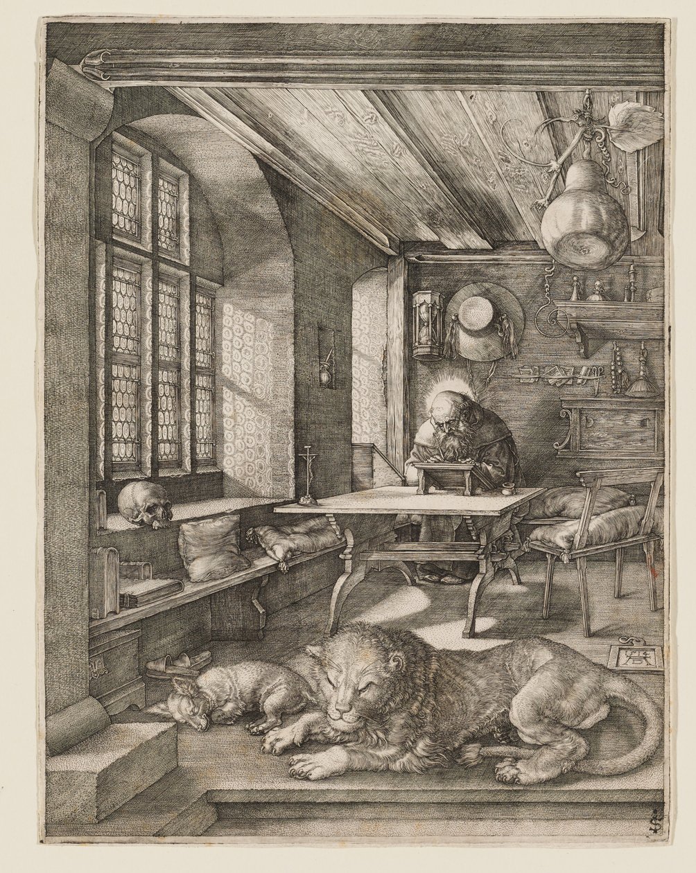San Jerónimo en su estudio de Albrecht Dürer