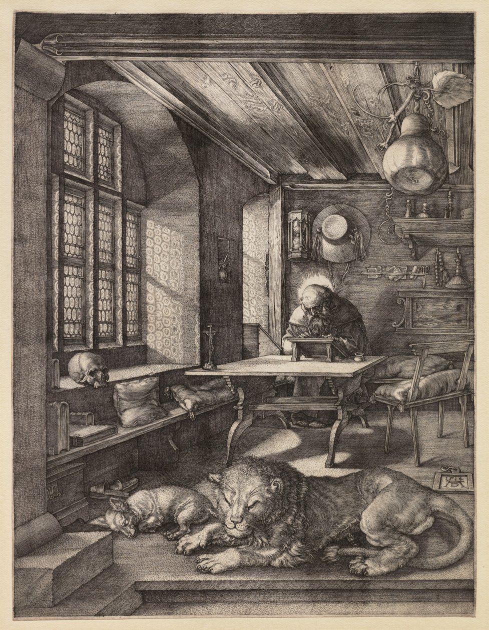 San Jerónimo en su estudio de Albrecht Dürer
