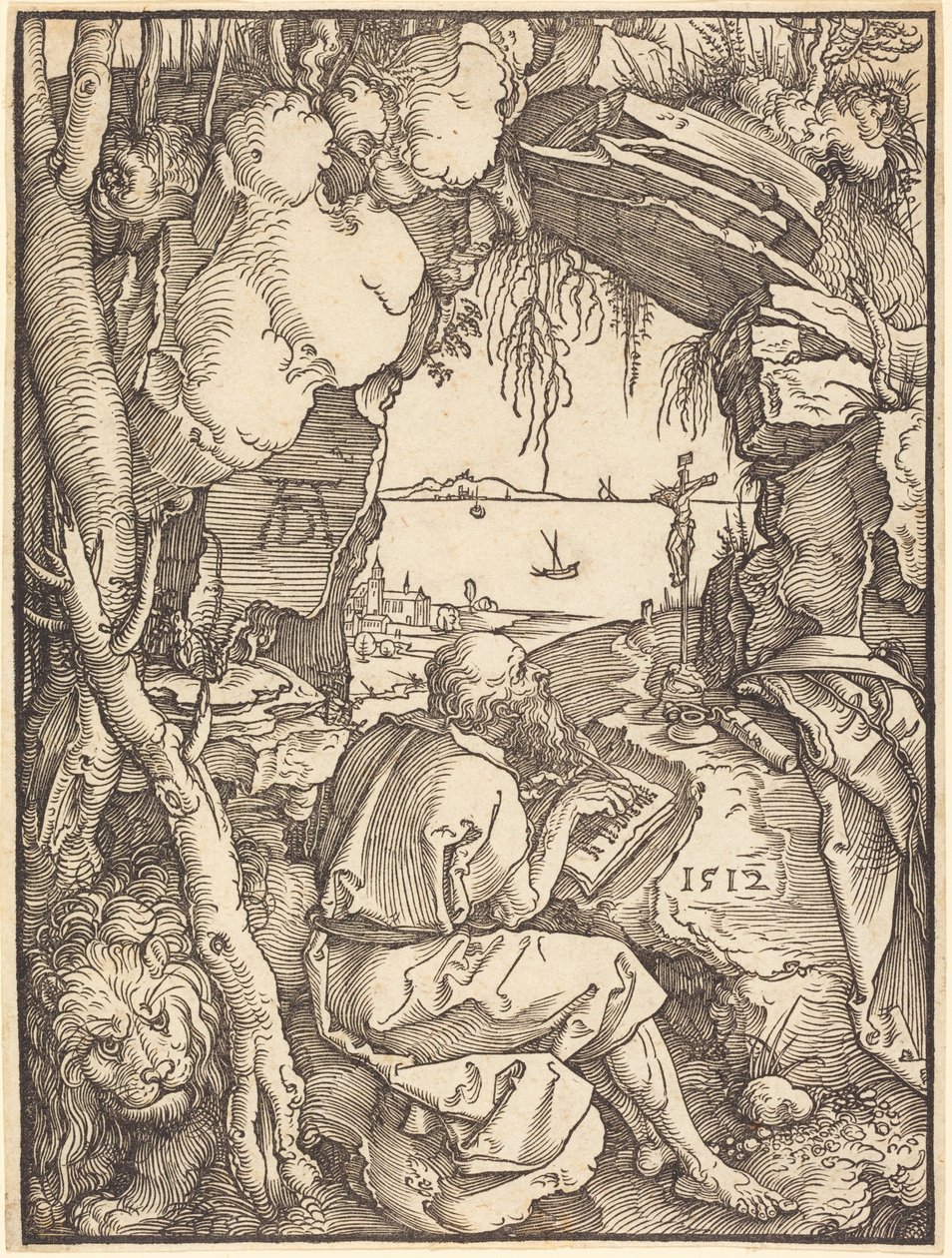 San Jerónimo en una cueva de Albrecht Dürer