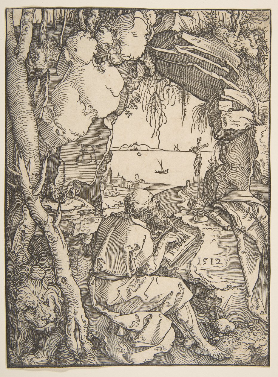 San Jerónimo en una cueva de Albrecht Dürer