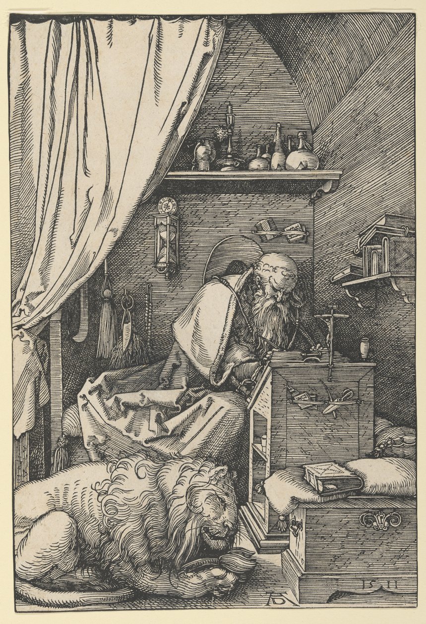 San Jerónimo en su celda de Albrecht Dürer