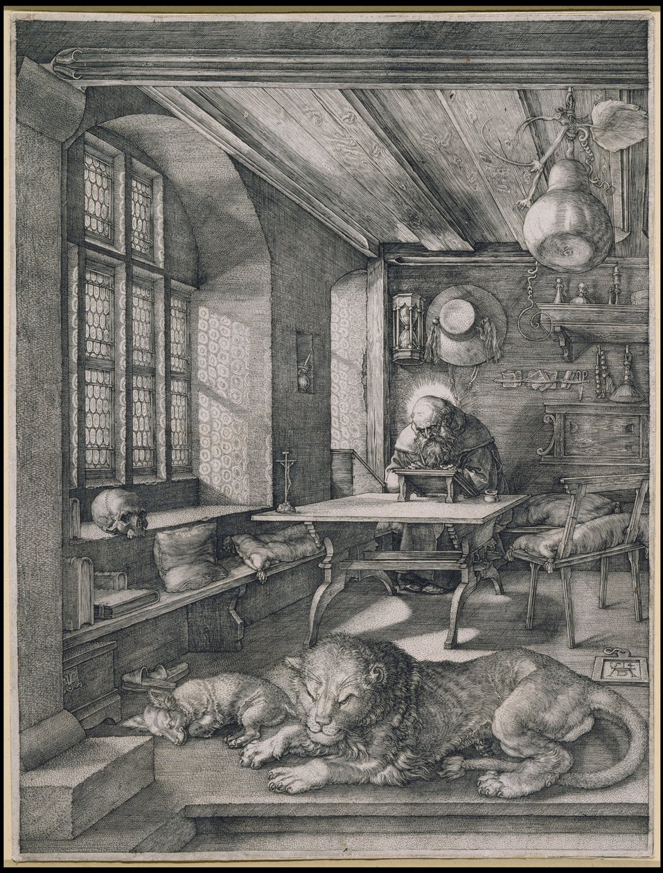 San Jerónimo en su estudio de Albrecht Dürer