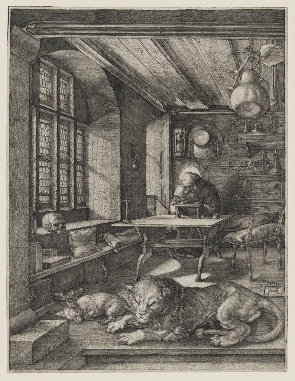 San Jerónimo en su estudio de Albrecht Dürer
