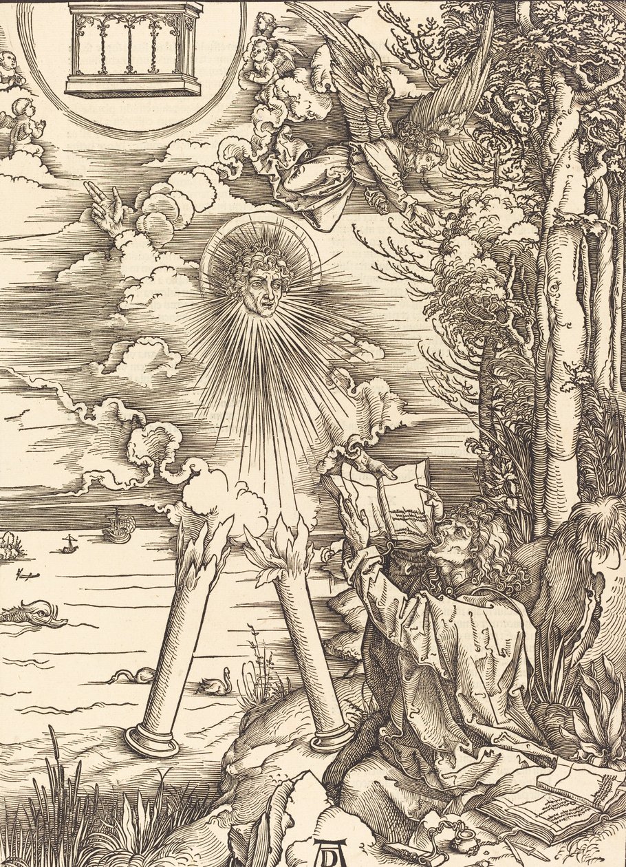San Juan devorando el libro de Albrecht Dürer