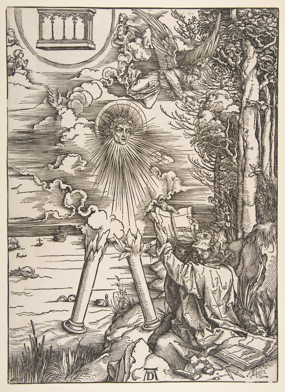 San Juan devorando el libro, de «El Apocalipsis» de Albrecht Dürer