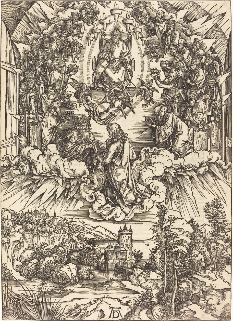 San Juan ante Dios y los ancianos de Albrecht Dürer
