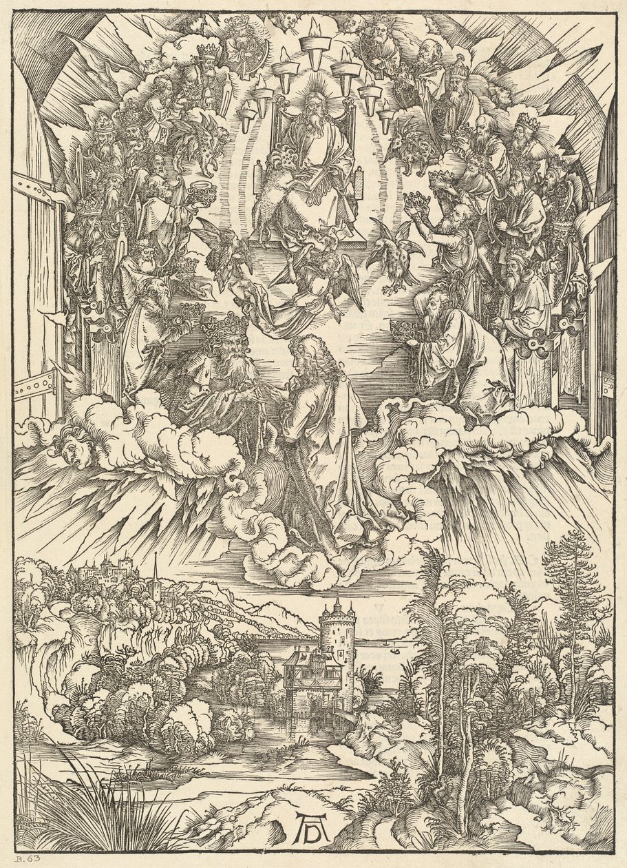 San Juan ante Dios y los ancianos de Albrecht Dürer