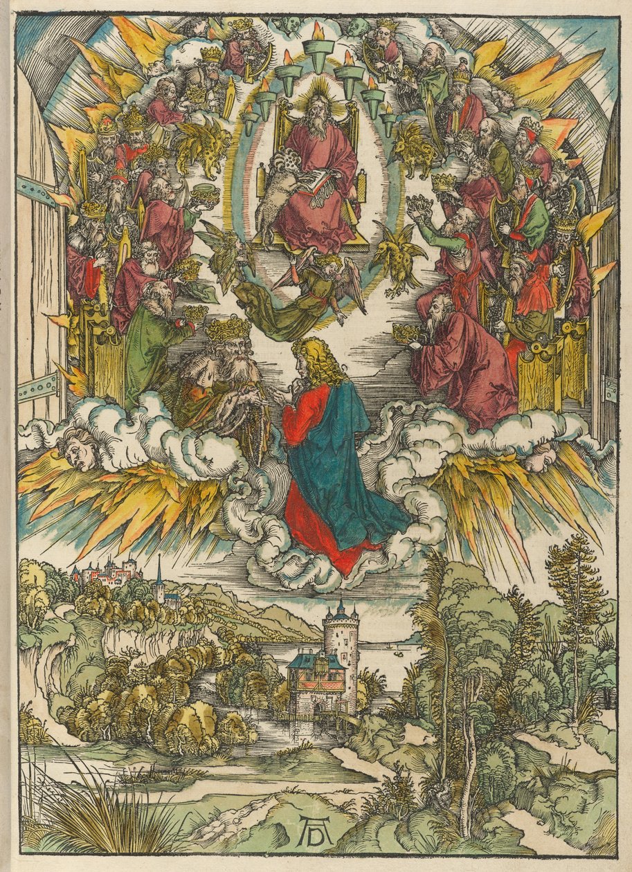 San Juan ante Dios y los Ancianos de Albrecht Dürer