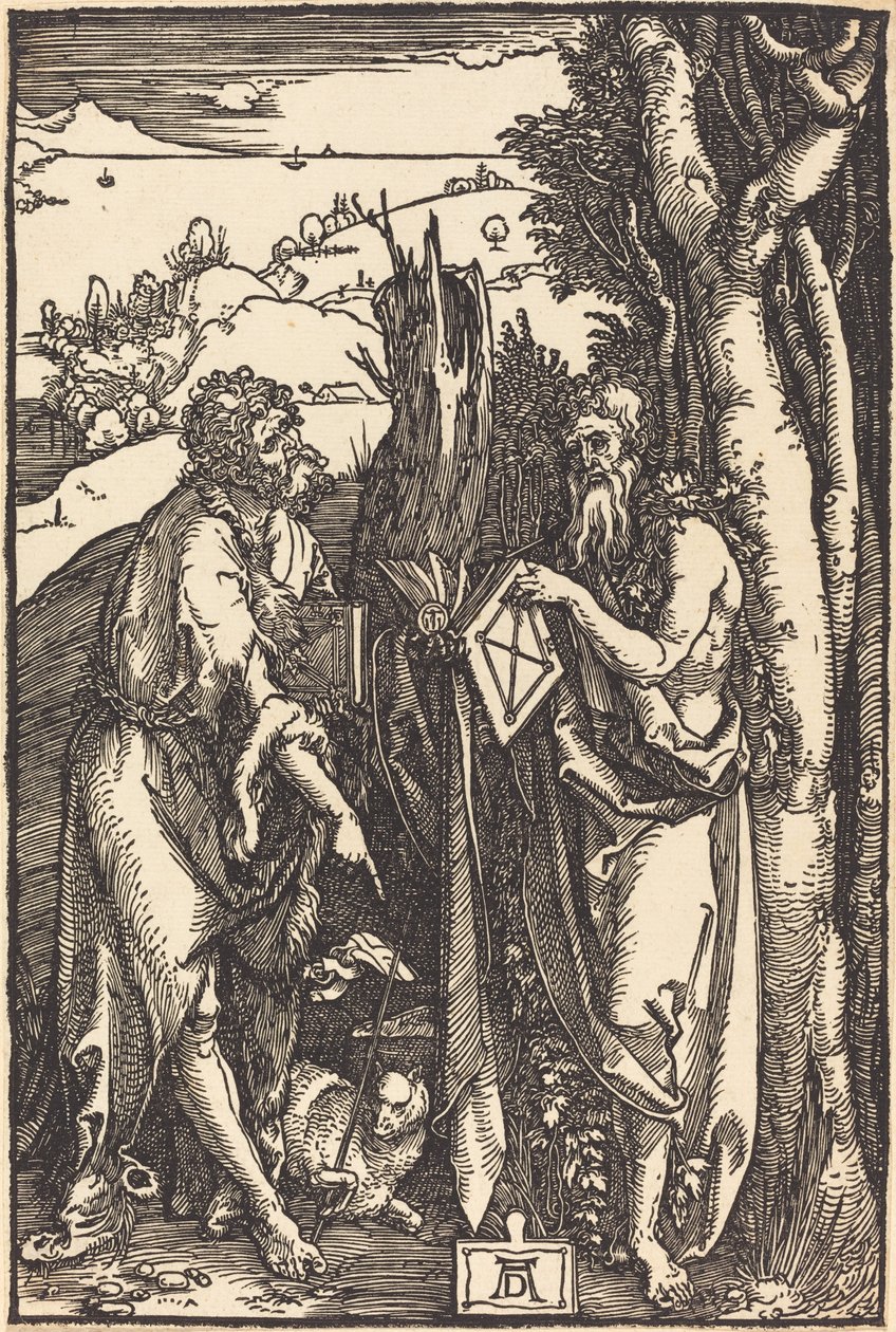 San Juan Bautista y San Onofre de Albrecht Dürer