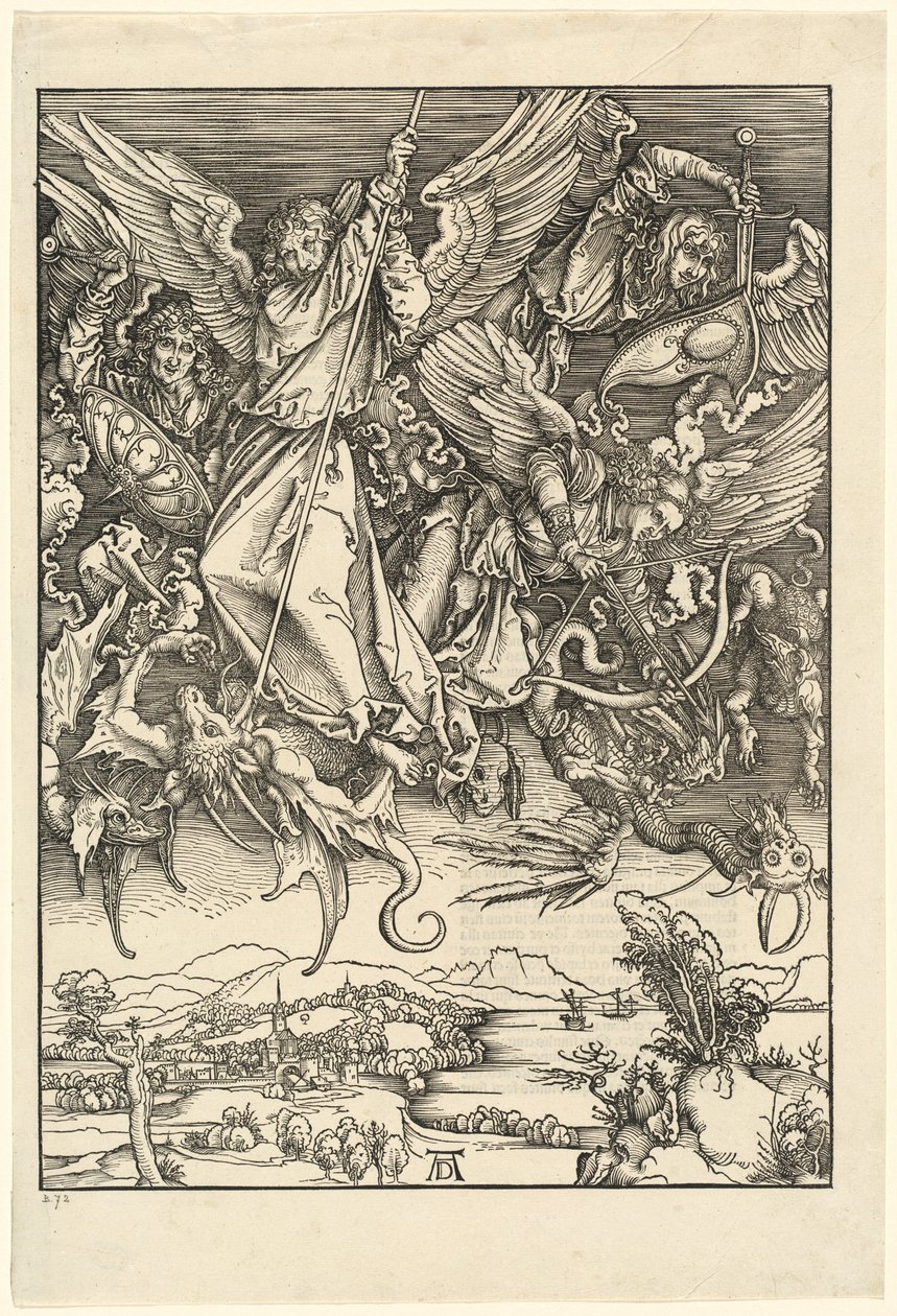 San Miguel luchando contra el dragón de Albrecht Dürer