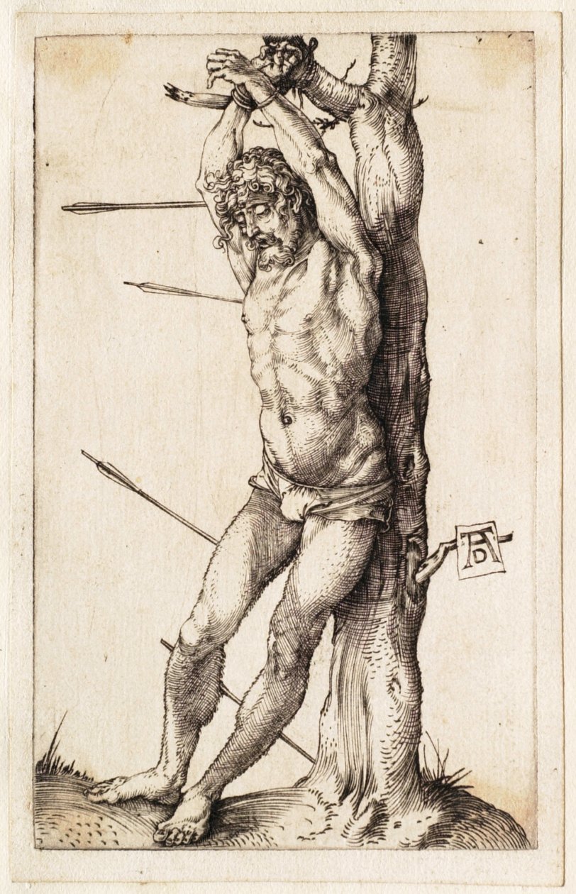 San Sebastián atado al árbol de Albrecht Dürer