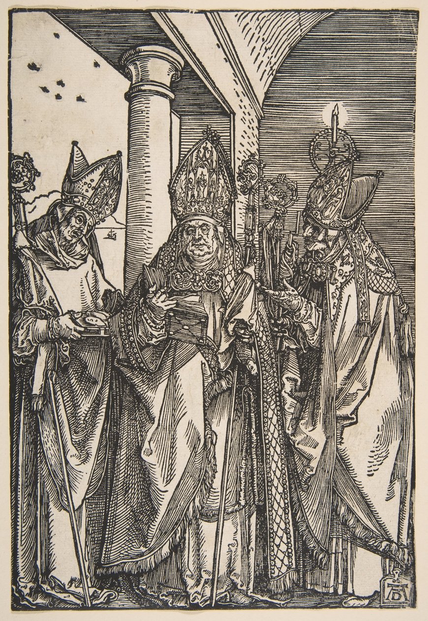 Santos Nicolás, Ulrico y Erasmo de Albrecht Dürer