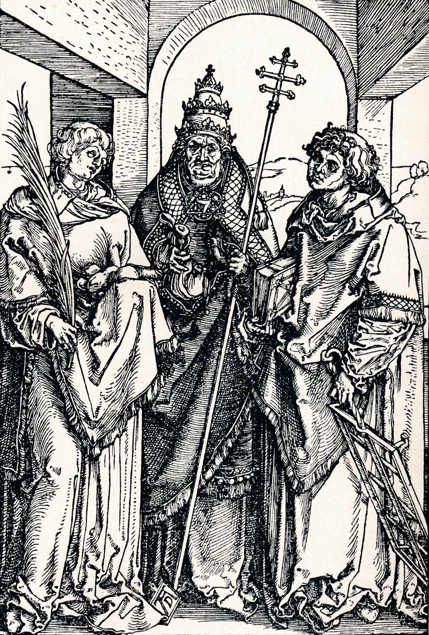 Santos Esteban, Sixto y Lorenzo de Albrecht Dürer