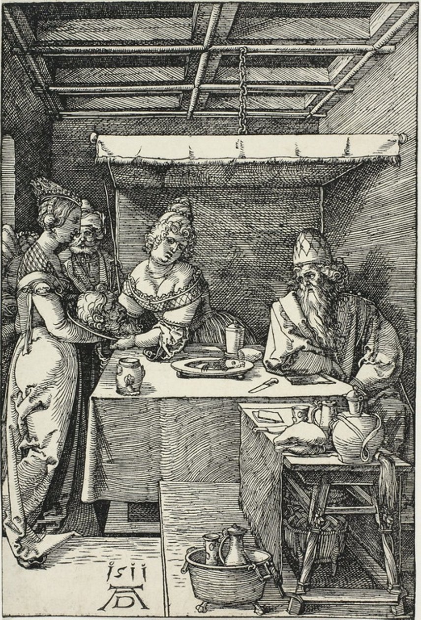 Salomé Presentando la Cabeza de San Juan Bautista a Herodías de Albrecht Dürer