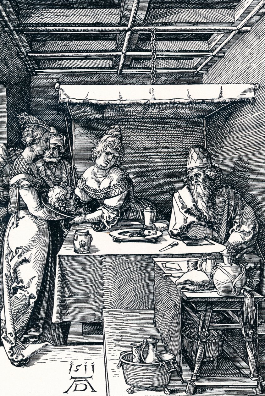 Salomé presentando la cabeza de San Juan Bautista a Herodías de Albrecht Dürer
