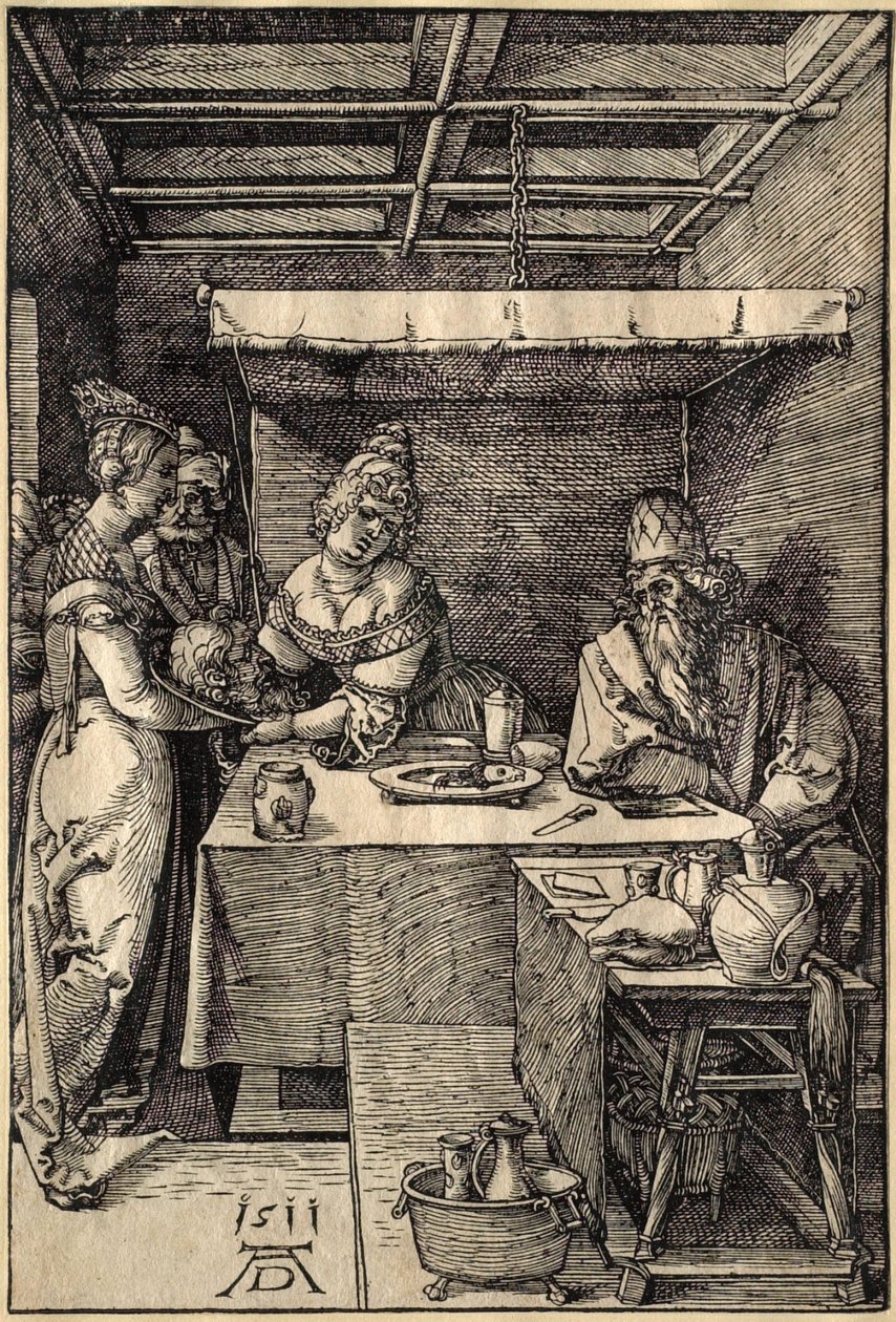 Salomé recibe la cabeza de san Juan Bautista de Albrecht Dürer