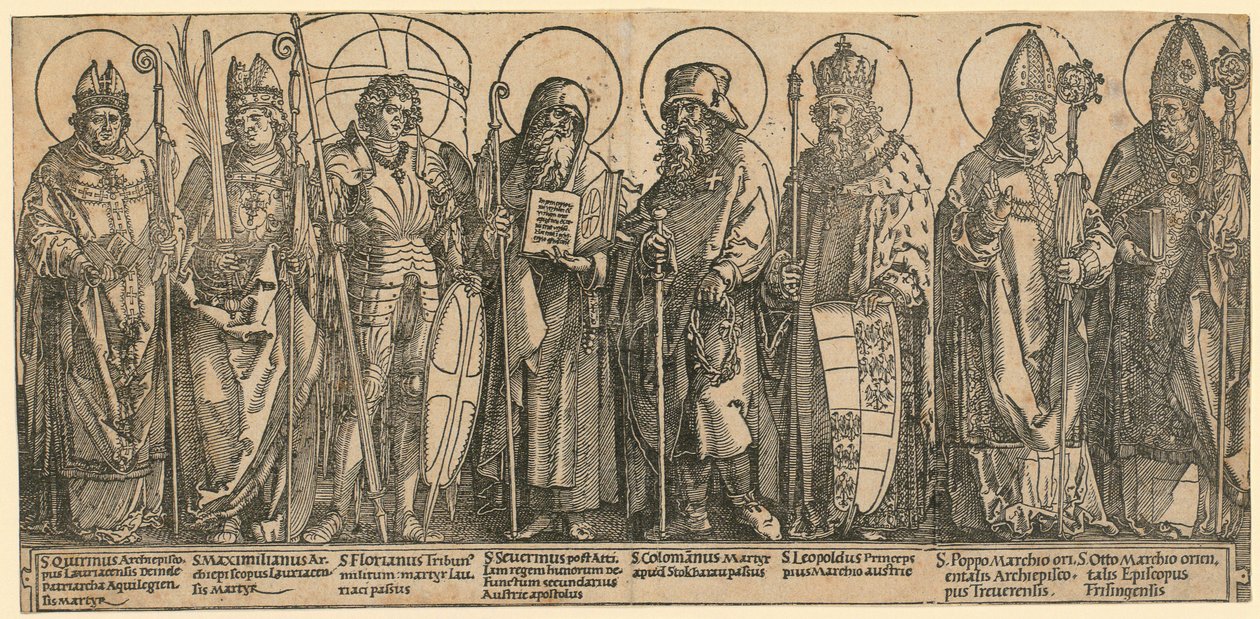 Santos patronos de Austria de Albrecht Dürer