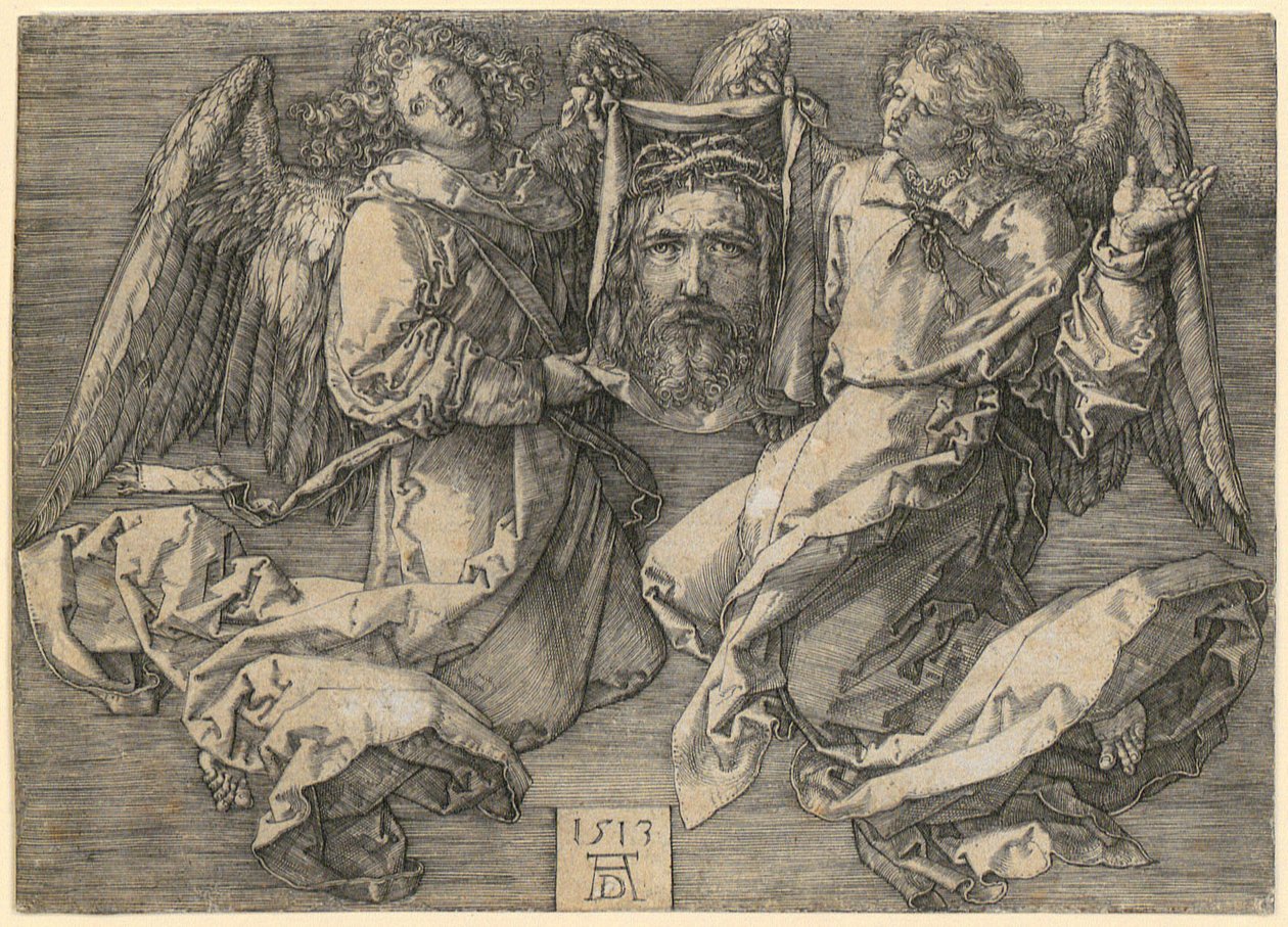Sudario sostenido por dos ángeles de Albrecht Dürer