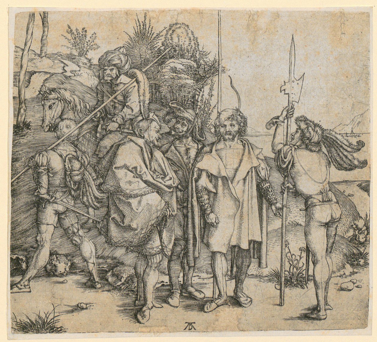Seis hombres de guerra de Albrecht Dürer