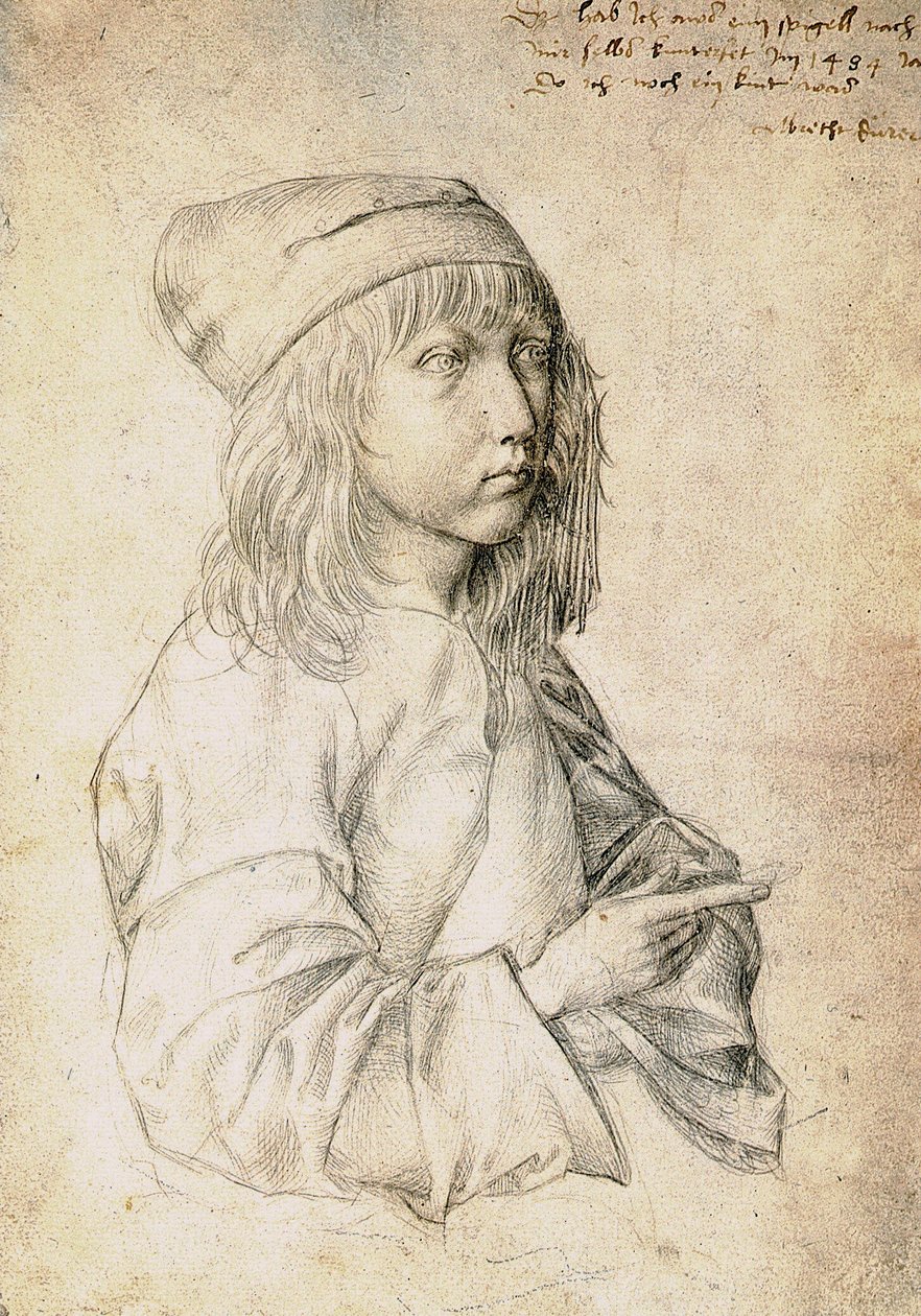 Autorretrato a los trece años de Albrecht Dürer