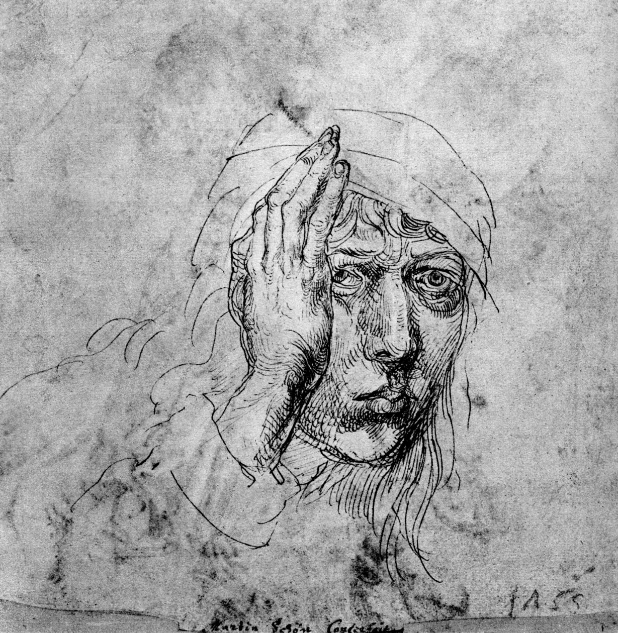 Autorretrato con vendaje, 1492, 1936 de Albrecht Dürer