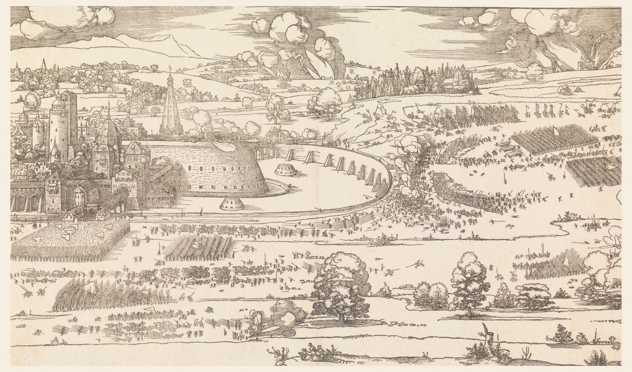 Asedio de una ciudad (Parte 1) de Albrecht Dürer
