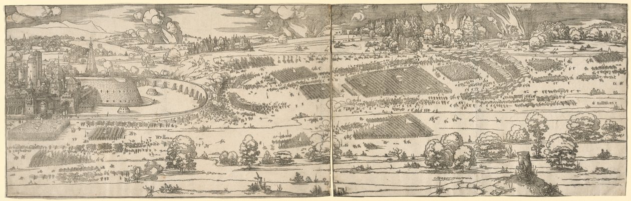 Asedio de una fortaleza de Albrecht Dürer
