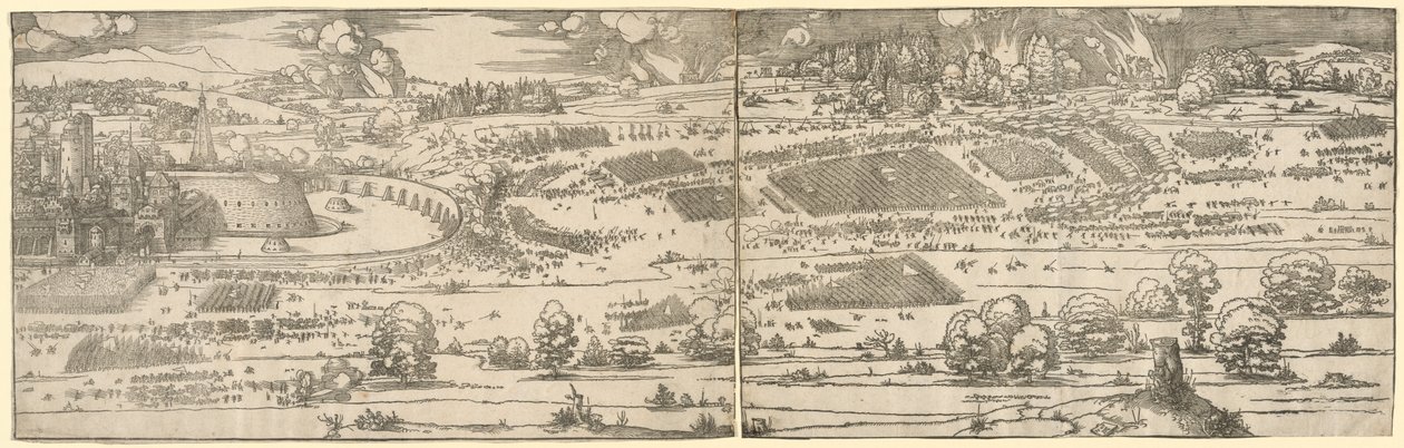 Asedio de una fortaleza de Albrecht Dürer