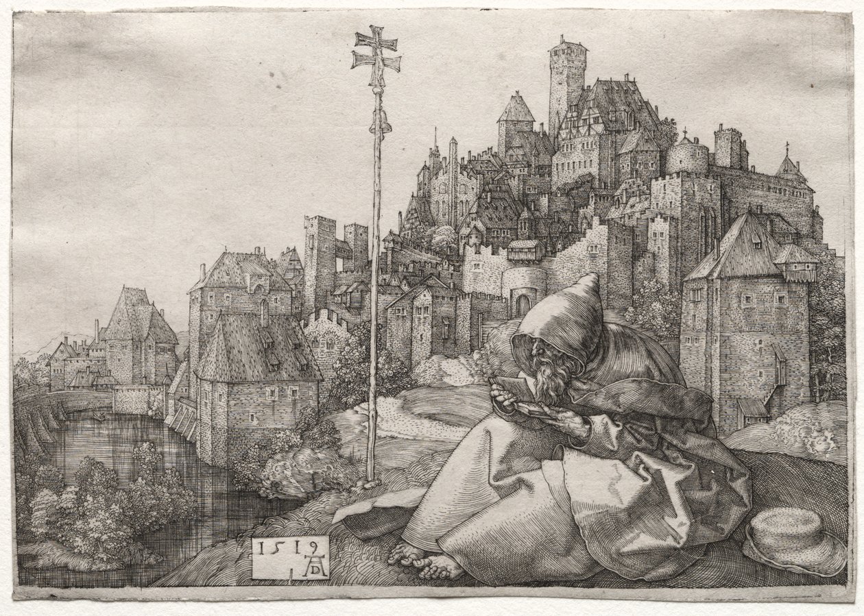 San Antonio Leyendo de Albrecht Dürer
