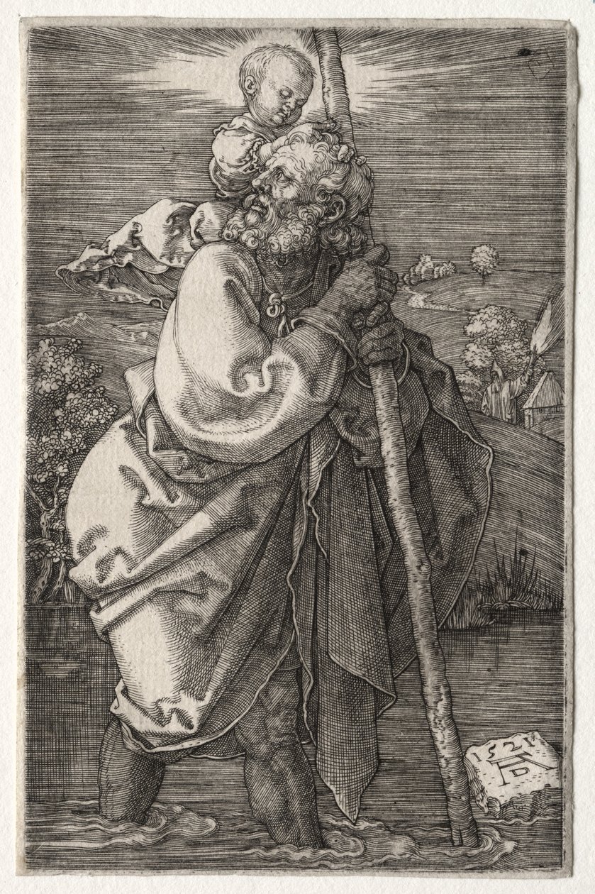 San Cristóbal, Mirando a la Izquierda de Albrecht Dürer