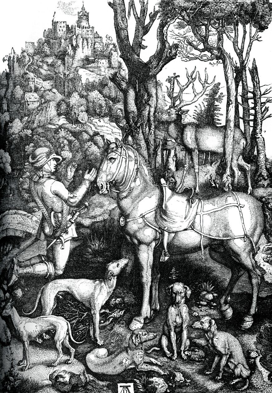 San Eustaquio, c1501, 1870 de Albrecht Dürer